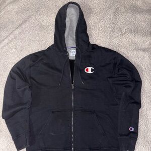 Champion Dark Gray Full-Zip Hoodie